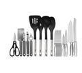 19 Piece Nylon and Stainless Steel Kitchen Tool and Utensil Set