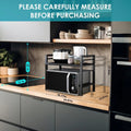 Microwave Oven Rack, Expandable Countertop Kitchen Utensils Tableware Storage...